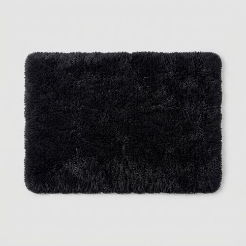 Black Shaggy Area Rug